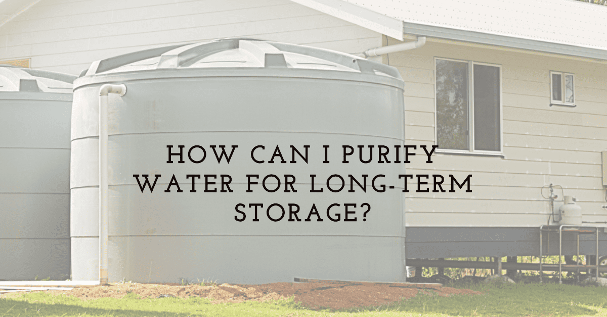 a large water container in front of a house