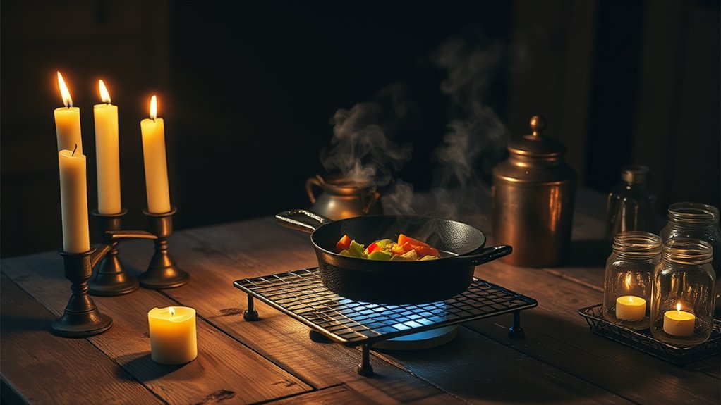 candle based emergency cooking methods