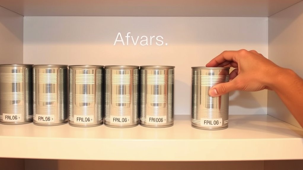 canned food rotation maintenance