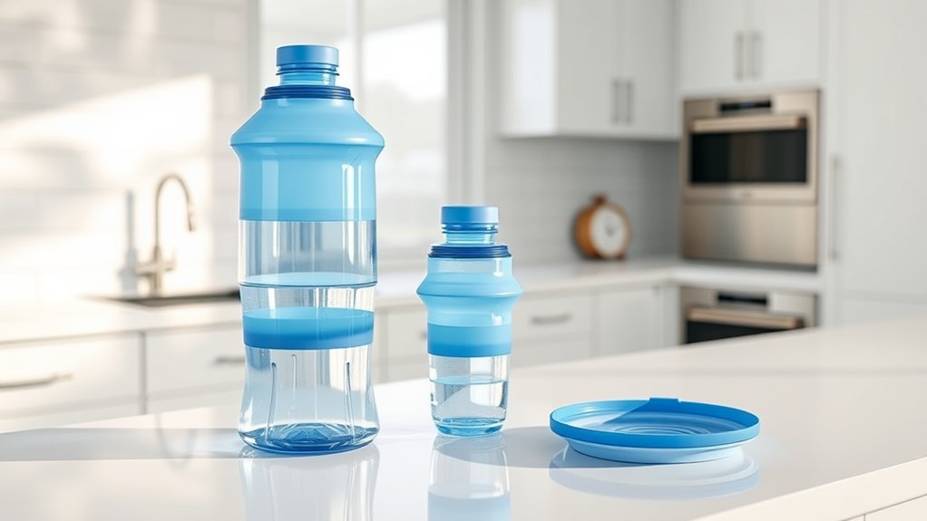 collapsible space saving water containers
