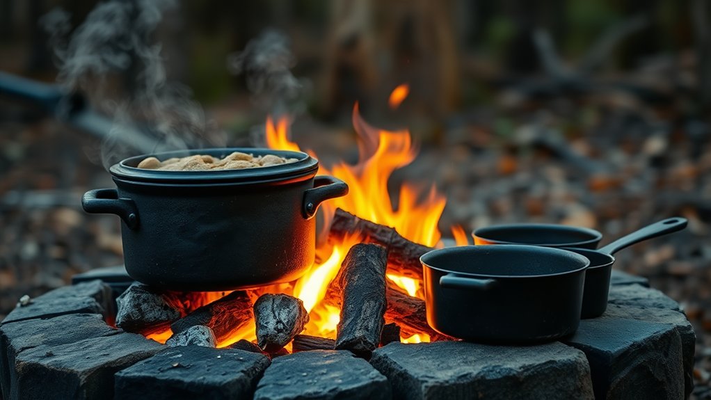emergency cooking essentials prepared