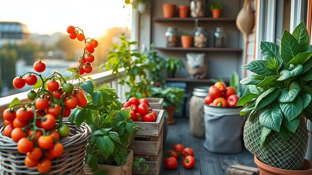harvesting and storing crops