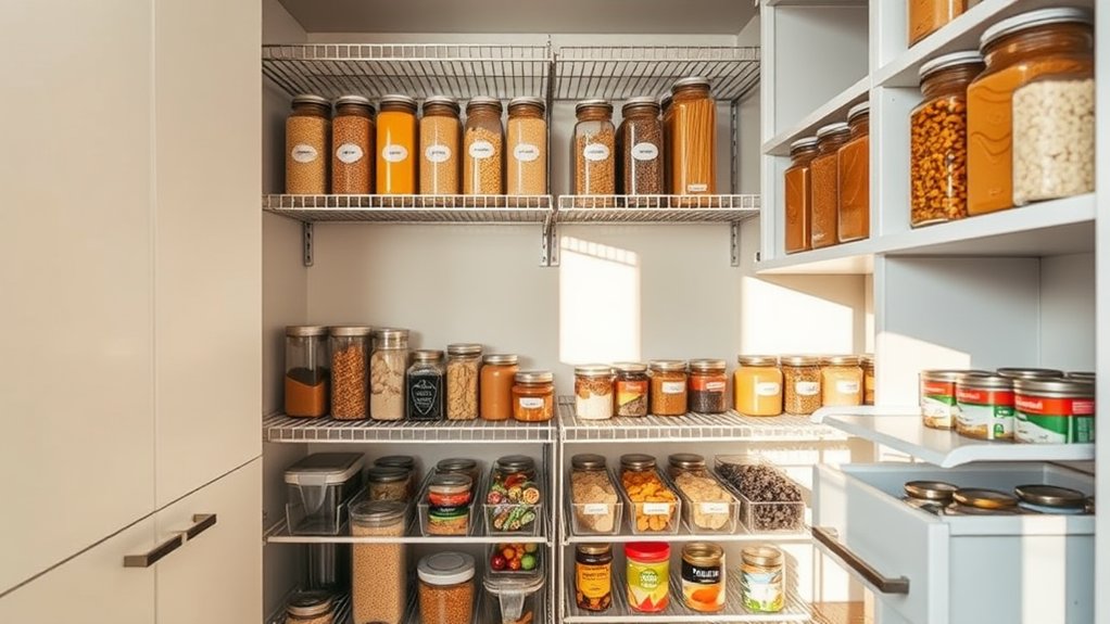 maximize pantry and cabinet organization